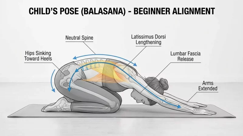 Beginner Yoga Guide: Foundational Poses for Tension Relief and Nervous System Regulation